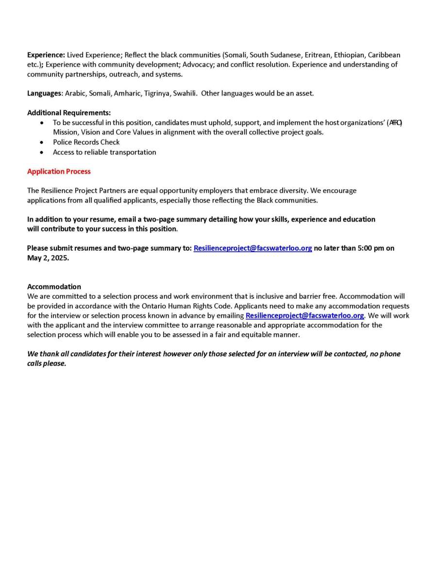 Job posting - System Navigation page 2